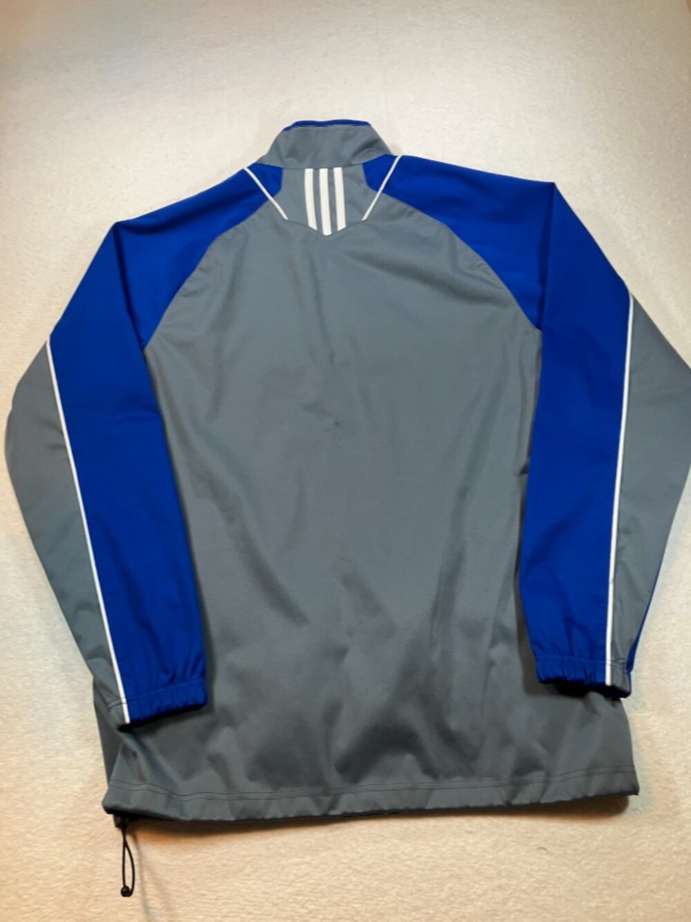 Adidas Light Weight Stadium Sports Quarter Zip Pullover Jacket Mens M - Picture 8 of 8